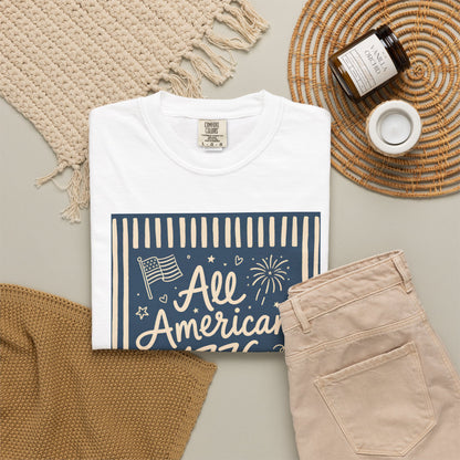 All American 4th of July 1776 Tee Flag & Fireworks USA 250 T-shirt