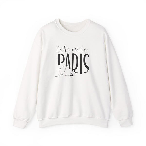 Take Me to Paris Sweatshirt, Paris Aesthetic Crewneck, French Girl Style, Travel Fit, Cozy Oversized Pullover, Paris Lover Gift